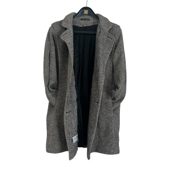 Vintage Wool Blend Coat by Collection Élégante women’s 12 Classic Herringbone - Picture 2 of 14